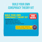 Build Your Own Conspiracy Theory Kit - Funny Fridge Magnet Word Games for Adults (451 Word Tiles)