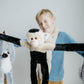 The Petting Zoo Hanging Ring-Tailed Lemur Stuffed Animal Plushie, Gifts for Kids, Wildlife Animals, Lemur Plush Toy 20 Inches
