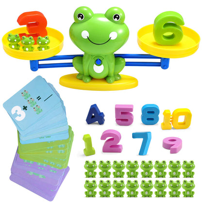 BBPOOL Frog Balance Cool Math Counting Game Educational Early Learning Scale STEM Toys Gifts for Preschool Toddlers Kids Age 3 4 5 6