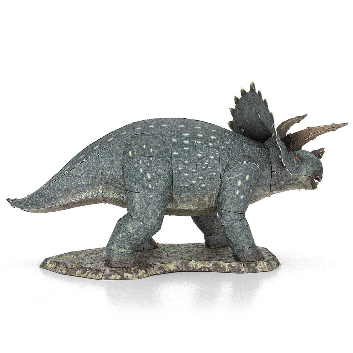 Metal Earth Triceratops Color 3D Metal Model Kit Fascinations