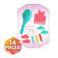 Disney Princess Moana Styling Head with Accessories, 14-pieces, Black Hair, Brown Eyes, Kids Toys for Ages 3 Up by Just Play