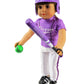 American Fashion World Purple Baseball Outfit for 18-Inch Dolls | Shoes and Accessories Included | Dolls Clothes | Fashions for Dolls for Popular
