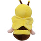 BABOLI Emotional Support Bee Stuffed Animal with Smile Face and Yellow Wings Soft Plush Fuzzy Bumblebee Toy Pillow Pretty Sweet Gifts for Honey Kids