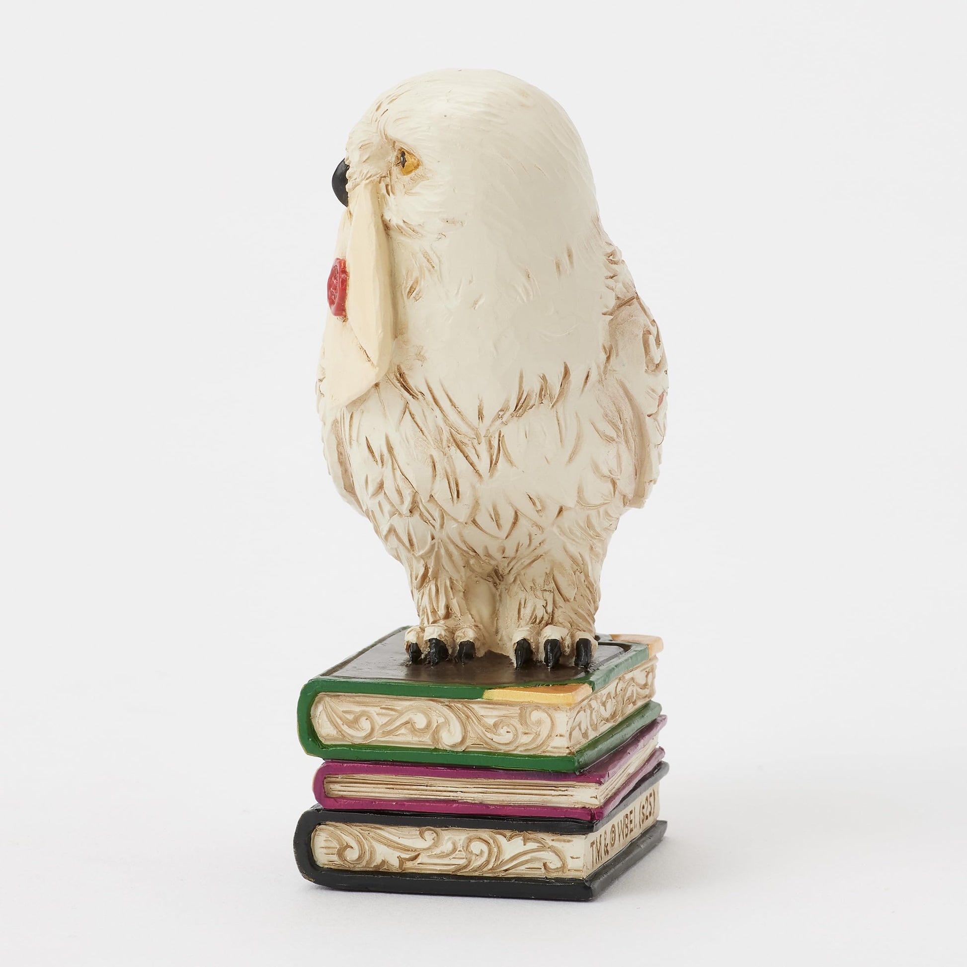 Enesco Harry Potter by Jim Shore Hedwig the Owl Holding a Letter Miniature Figurine, 3.54 Inch, Multicolor