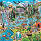 Cobble Hill 1000 Piece Puzzle -DoodleTown: Portage Pandemonium - Sample Poster Included
