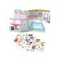 Peaceable Kingdom Reusable Sticker Totes: Sweet Shoppe - 2 Sticker Scenes & Over 80 Reusable Cling Stickers in a Carry Tote - Great for Trips, Errands