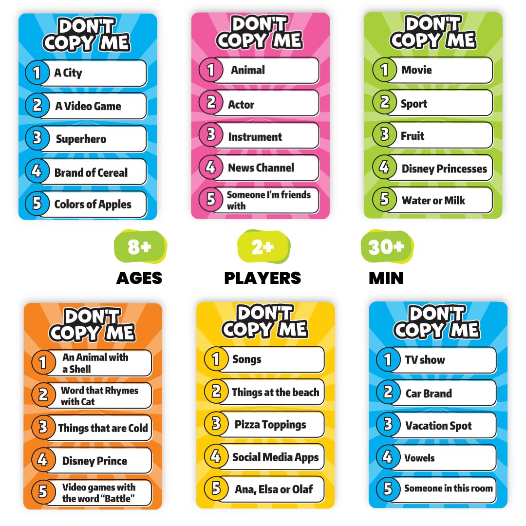 Viral Studios Don't Copy Me | The Party Card Game Where Matching Gets You Eliminated - Fast-Paced Game for Friends, Families, & Game Nights, All Ages