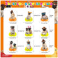 9 PCS Pug Honeycomb Centerpieces Table Decorations Pug Table Centerpieces for Pug Dog Party Supplies Birthday Party Decorations