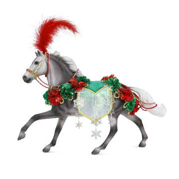 Breyer Horses 2025 Holiday Collection - Christmas in Bloom | Limited Edition Holiday Horse | Traditional 1:9 Scale Collectible Model Horse,
