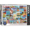 EuroGraphics Beaches Globetrotter Jigsaw Puzzle (1000 Piece) , Blue
