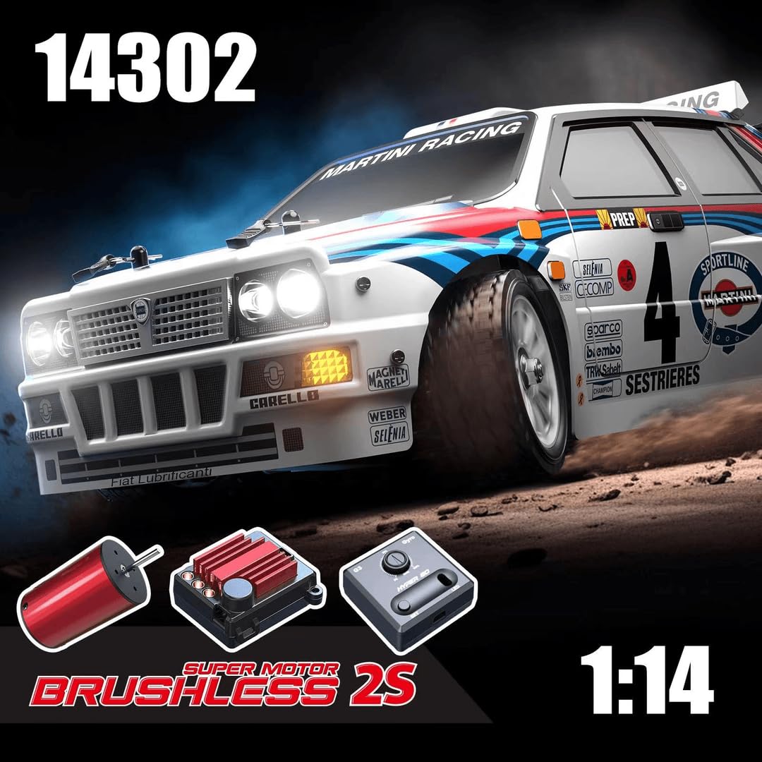 Fenamx Mjx Hyper go 4x4 Brushless Rc Cars 14302 Hyper 4wd Rc Car All-Road RC Drift Car Brushless Scale 2.4G 4wd High Speed Electric,Terreneitor 4x4