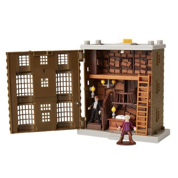 HARRY POTTER Ollivander's Wand Shop Mini Playset, Includes HP and Mr. Ollivander Figures! with 3 Magical Features