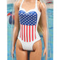 Barbie GPB17 Beach Blonde Doll One-Piece Swimsuit with American Flag Inspired Design for Children Toy
