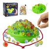 Wobble Marble Stacking Game for Kids, Marble Balance Board Game with 60 Glass Marbles & Storage Base,Fun Group Play for 1-4 Players,Birthday for Kids