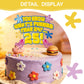 Whats Funnier Than 24 25 Cake Topper, Yellow Sponge 25th Birthday Cake Decor, Single Sided Glitter Cardstock with Acrylic Stick, Funny 25th Birthday