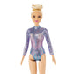Barbie Rhythmic Gymnast Blonde Doll (12-in/30.40-cm) with Colorful Metallic Leotard, 2 Clubs & Ribbon Accessory, for Ages 3 Years Old & Up