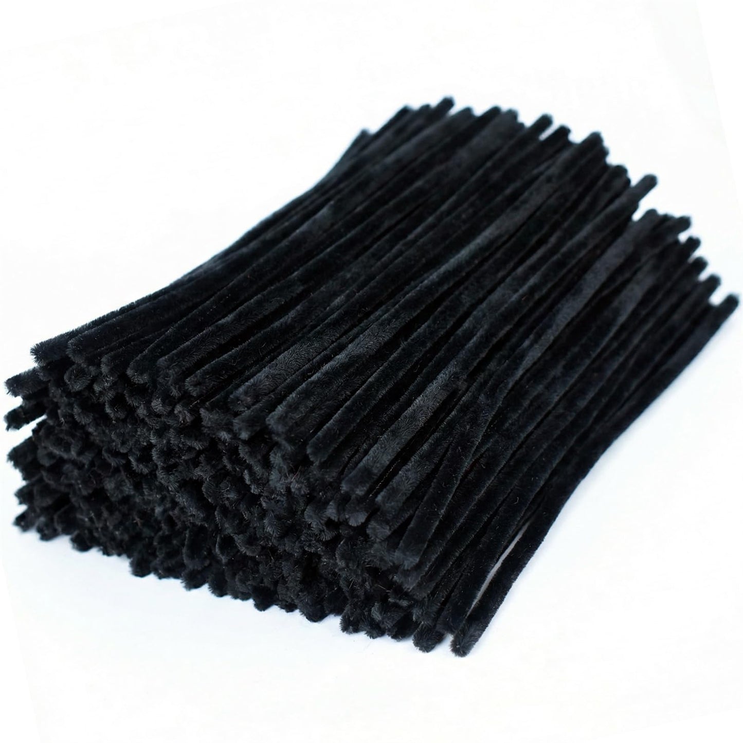 300 Pieces Black Pipe Cleaners Craft Bulk Art Chenille Stems for DIY Project Decorations