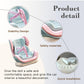 Doll Car Seat for 17cm Dolls, Cute Toy Car Seat with Clip and Removable Magnetic Base Stand, Car Interior Decor for Doll Toy Ornament Display (Blue