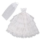 E-TING Handmade Wedding Evening Party Dress Clothes Gown Veil for Dolls (White)