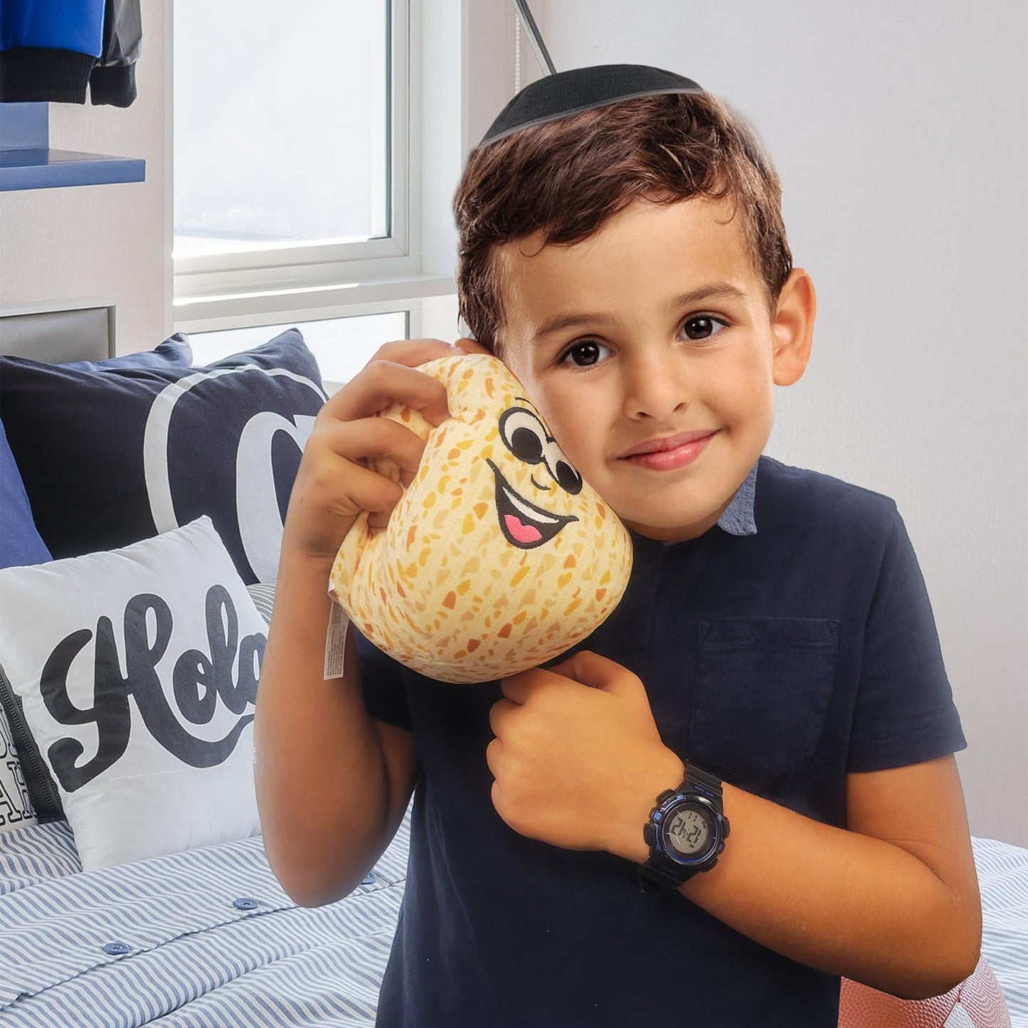 Rite Lite Plush Matzah Ball Passover Gift Pesach Seder Gift for Kids, Super Soft Embroidered Educational & Fun Jewish Holiday Party Goodie Bag Favors