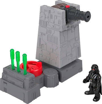 Fisher-Price Imaginext Star Wars Toys Death Star Turret Cannon with Darth Vader Metal Character Key for Kids Ages 3+ Years