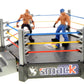 PowerTRC 32 Pcs Wrestling Toys for Kids, Wrestler Play Set with 2 Wrestle Rings Style, 12 Super Wrestlers, Many Realistic Accessories, Toy Figures
