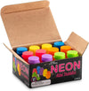 Mini Neon Party Bubbles for Kids - (Pack of 12) Bulk Wands and Bottles for Blowing Bubbles, Birthday Party Favors, Toy Gift, Outdoor Toys, Carnival