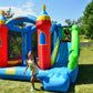Bounceland Royal Palace Inflatable Bounce House, with Long Slide, Large Bouncing Area, Basketball Hoop and Sun Roof, 13 ft x 12 ft x 9 ft H, UL Strong
