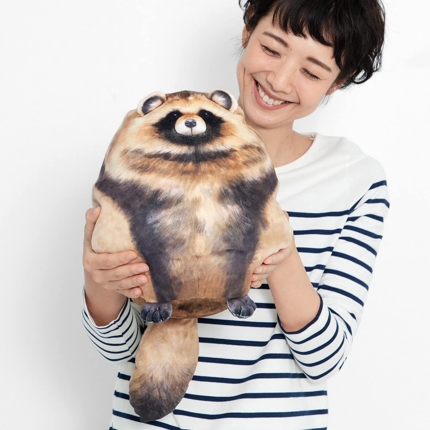 Raccoon Plush, 12" Raccoon Stuffed Animal, Cute Plushies for Girls, Soft Plush Pillow, Kitten Plush Throw Pillow Doll Big Plush Toy Decoration Doll