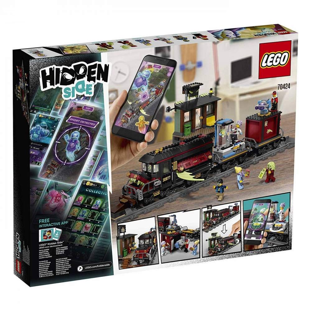 LEGO Hidden Side Ghost Train Express 70424 Building Kit, Train Toy for 8+ Year Old Boys and Girls, Interactive Augmented