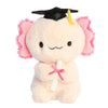 Aurora® Commemorative Graduation Excel Axolotl™ Stuffed Animal - Soft Keepsake for Graduates - A Gift of Affection to Express Congratulations - Pink