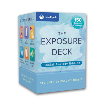 The Exposure Deck: Social Anxiety Edition | 150 CBT Challenge Cards for Kids, Teens & Adults | Therapy Tool for Social Anxiety, CBT, and Exposure