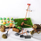 Dollhouse Miniature Farm Tool Set, 1/12 Scale, Plastic Shovel and Rake, Lightweight Mini Farm Tools for Dollhouse Scenes and Model Displays