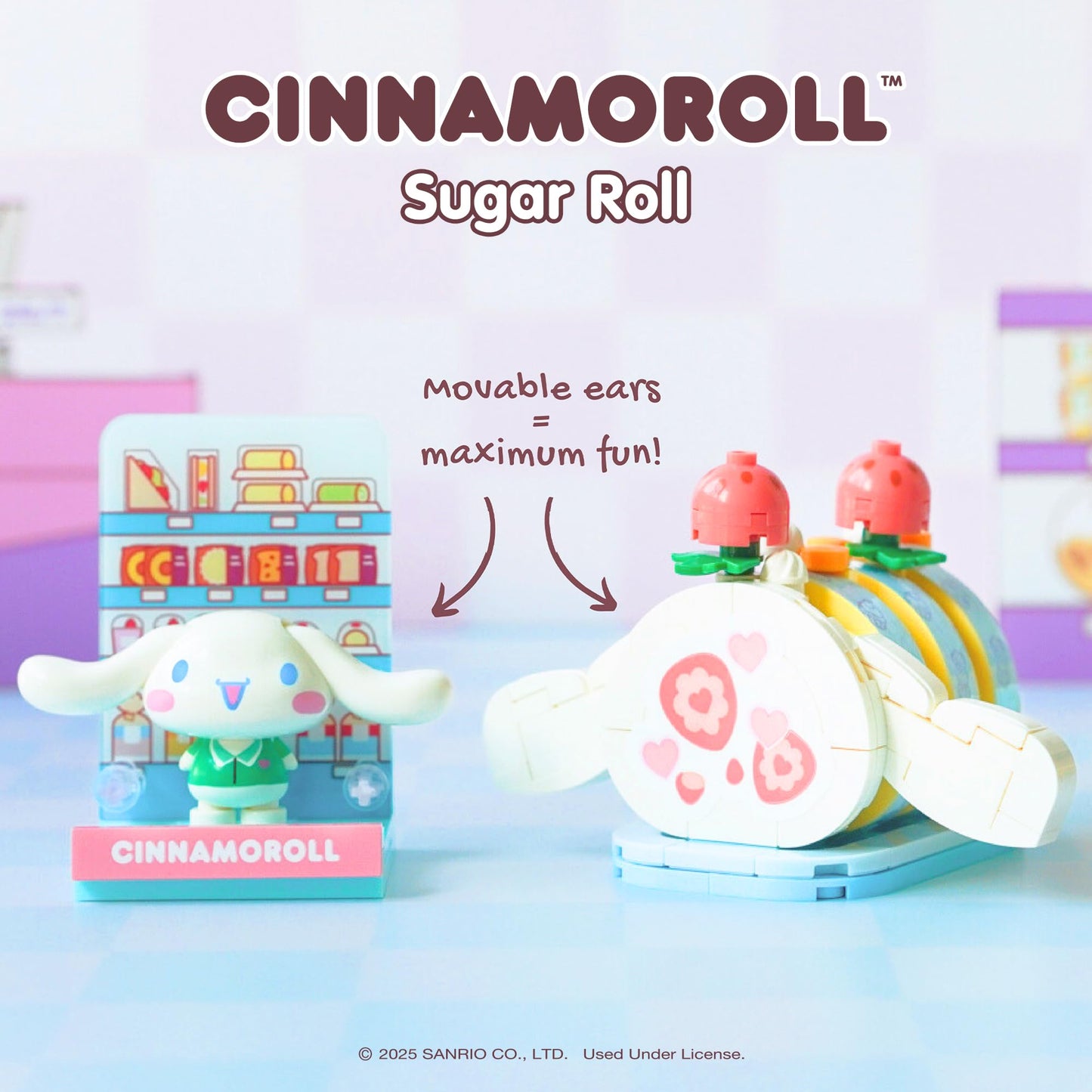 Hamee Sanrio Hello Kitty and Friends 'Konbini' Cute Building Blocks Figure Set - [Birthday Gift, Party Favor, Gift Basket Filler, Stress Relief