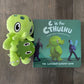 C is for Cthulhu Board Book & Green Plush Bundle (Baby Plush, 6 inches)