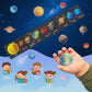 WOODENFUN Wooden Solar System Planet Puzzle Montessori Toy for Toddlers 3-5