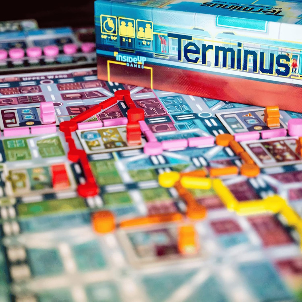 Inside Up Games: Terminus - City Subway Line Building Board Game, Resource Management, Marketplace Economy, Rondel Action Loop, Ages 14, 1-5 Players