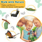 Life Cycle Learning Toys for Kids: Life Science Education Kits with Butterfly, Frog, Chicken, Mantis, Bee, Plants - 25 Pieces Animal Figurines