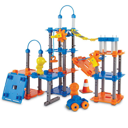 Learning Resources City Engineering & Design Building Set - Preschool Building Toys, STEM Toys for 5 Year Old, Kids Engineering Kit, STEM Gifts