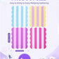 Mavronley 4 PCs Mahjong Shufflers, Mahjong Shuffle Cards for Easy Tile Mixing, Mahjong Accessories, Mah Jong Gifts for Women (Stripe)