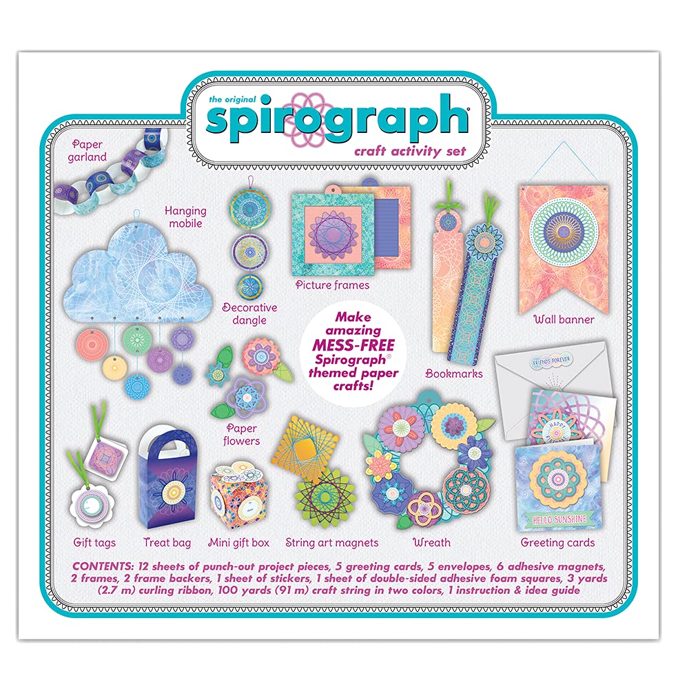 Spirograph - Craft Activity Set - The Classic Way to Make Countless Amazing Designs! - for Ages 6+
