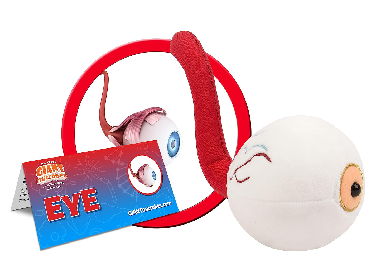 GIANT MICROBES Eye Plush, Ophthalmologist Gift, Ophthalmic Technician Gift, Optometry Gifts, Eye Health, Stuffed Eyeball Plush, Surgical Tech Gifts