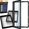 (3-Pack) SellCCG PSA Slab Shell Case Graded Card Guard PSA, TAG & CGC Metal Magnetic UV Protection Glass Display Bumper Box Protector (Black)