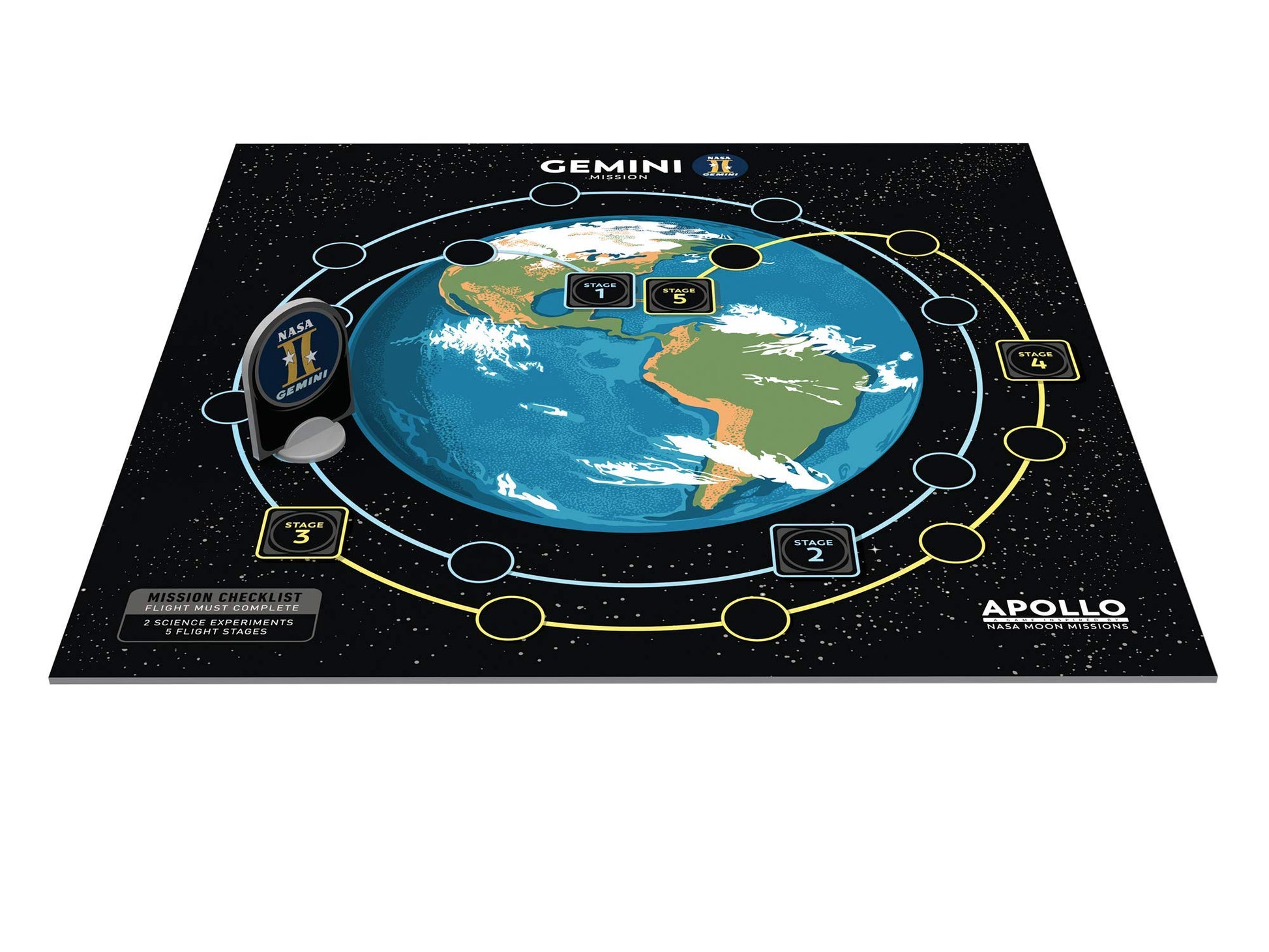 Buffalo Games - Apollo Games (NASA) - Long Play Strategy Game - Great for Game Night - Space Mission