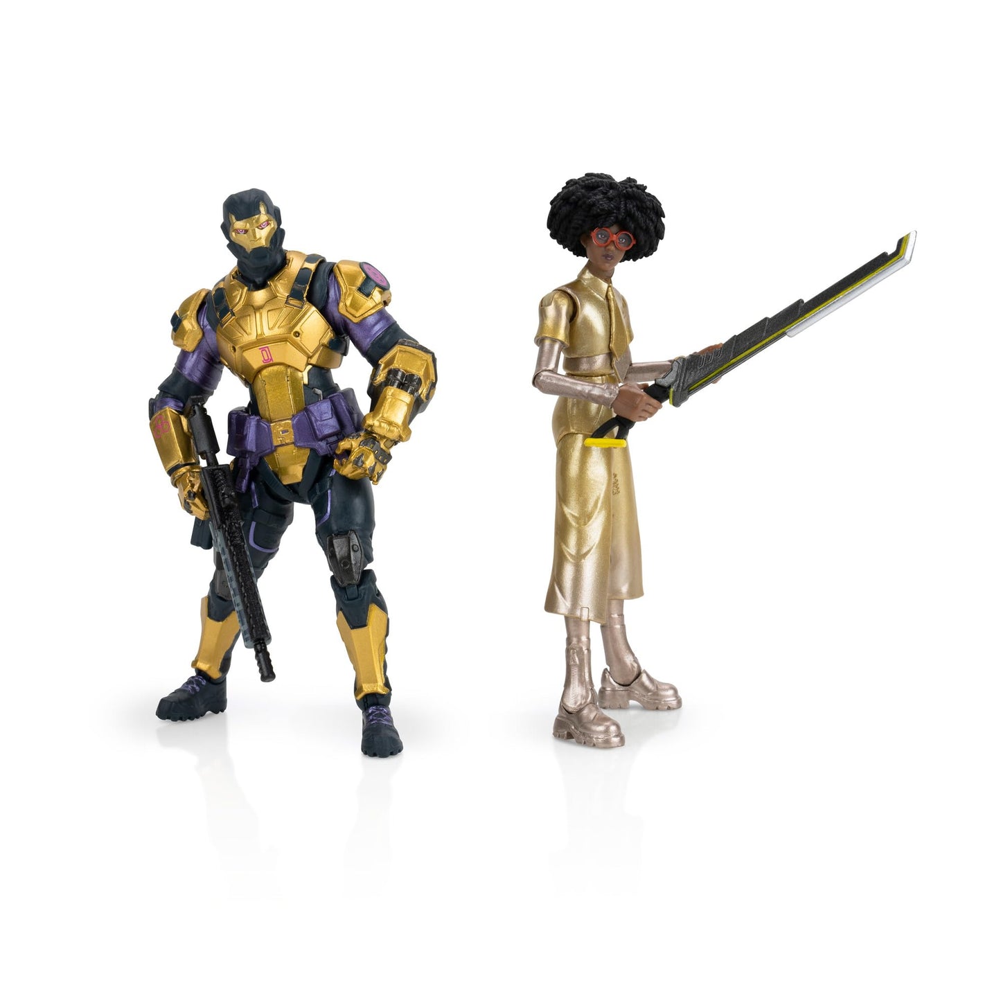 Jazwares Fortnite Doctor Slone and Gunnar Battle Chest - Two 4-inch Figures with Accessories in Premium Packaging