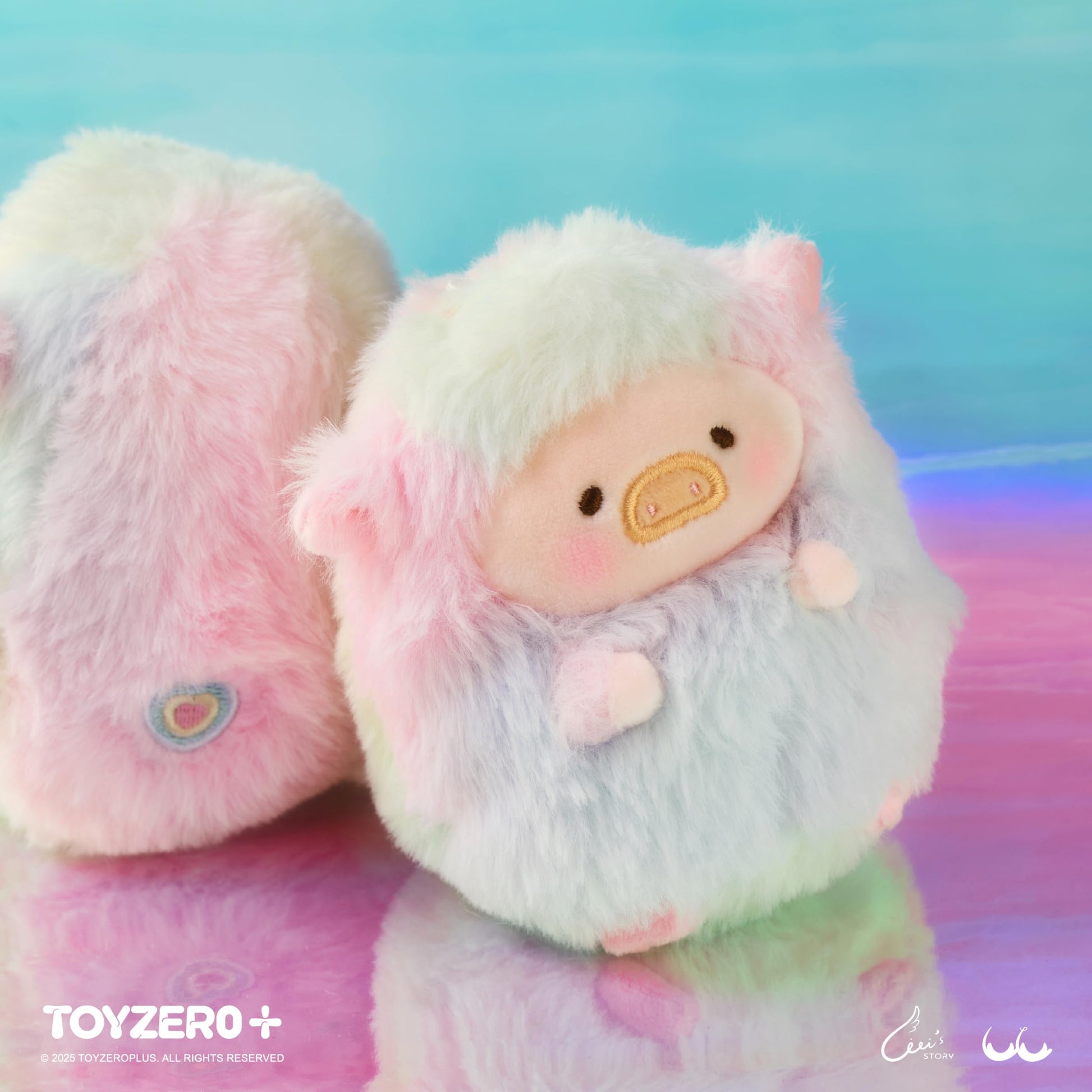 TOYZERO + Lulu The Piggy Blind Box - Rainbow Sheep Plush Blind Boxes Figurines Cute Stuffed Animals Mystery Box Collectibles Home Decorations Holiday