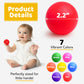 100 Ball Pit Balls for Toddlers with Storage Bag - 7 Bright Colors, Crush Proof, Great Play Toys for Tents, Pools, and Party