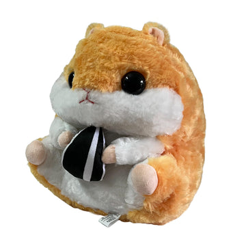 Arkdorz Cute Hamster Plush Toy,15.7inch Hamster Stuffed Animal Plush Pillow,Soft Stuffed Toy Birthday for Kids Boys Girls (Brown)