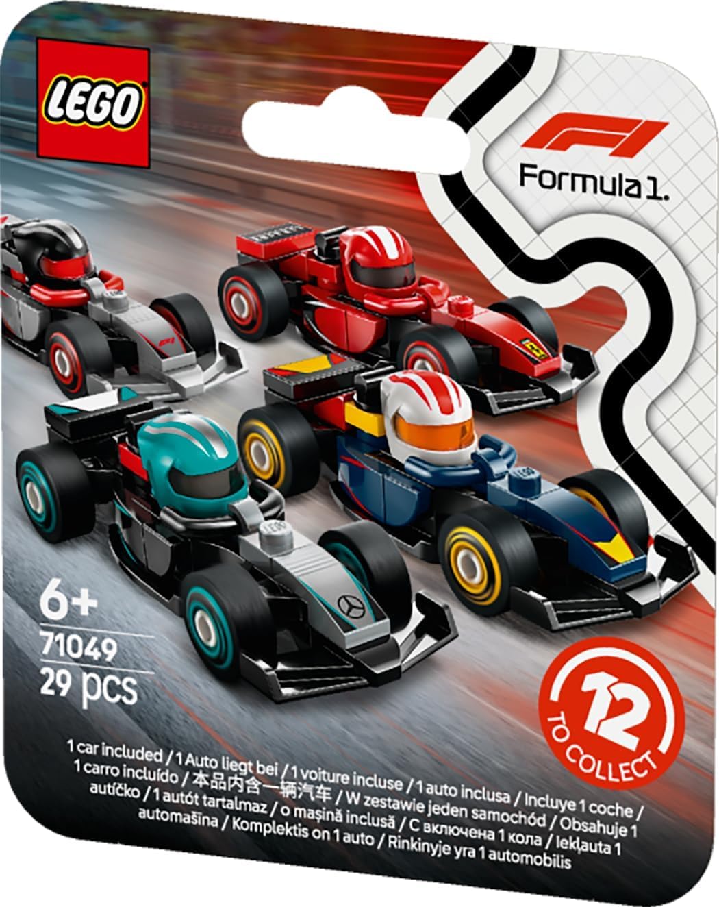 LEGO 71049 F1 Collectible Race Cars Random Set of 1 Race Car - Uus.