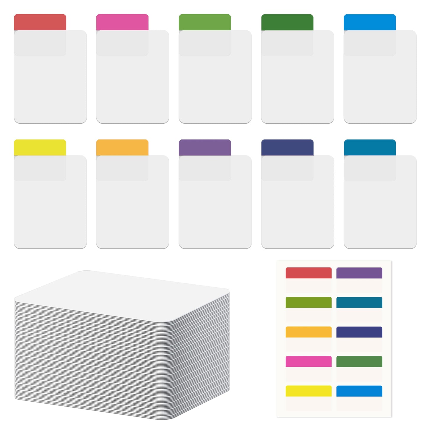 NOIERWADE Card Dividers for Storage Boxes, Baseball/MTG/TCG/Sports/Game Cards Organizer, Horizontal or Vertical, 120Pcs